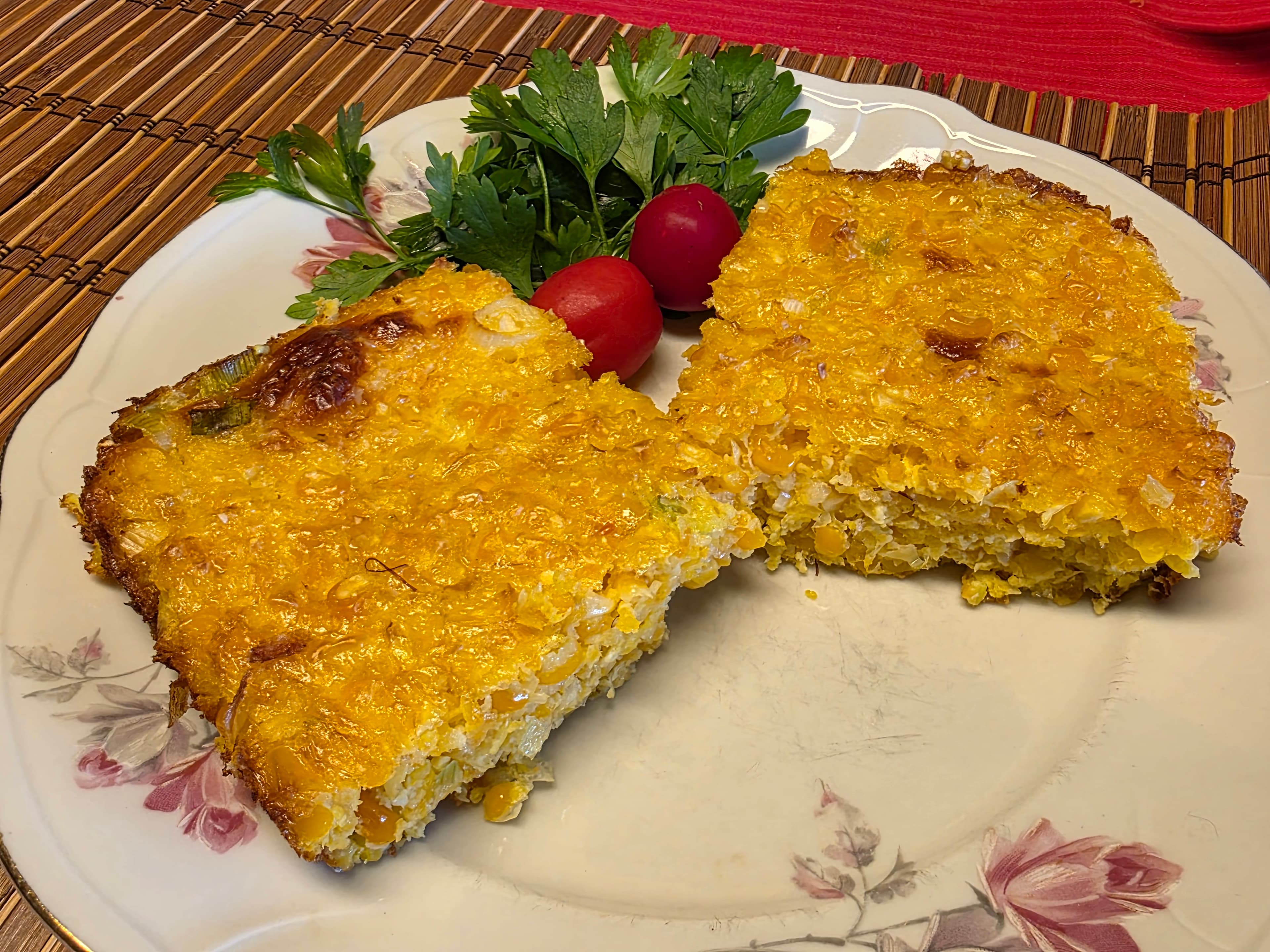 Bánh bắp Chipa guasu Paraguay